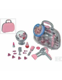 Child's Hairedressing Set Klein Braun Pink Grey 2