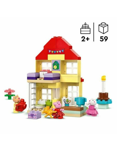 Construction set Lego 10433 Peppa Pig's Birthday Party Multicolour 59 Pieces