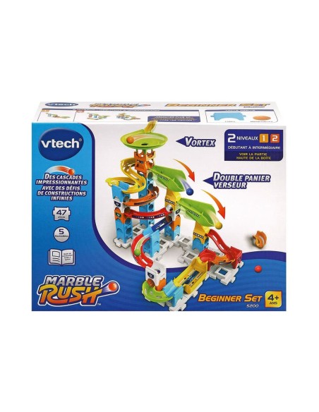 Marbles set Vtech Marble Rush Marble Run - Beginner Set Circuit + 4 Years Track with Ramps 47 Pieces