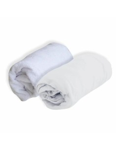 Fitted bottom sheet Domiva White 70 x 140 cm