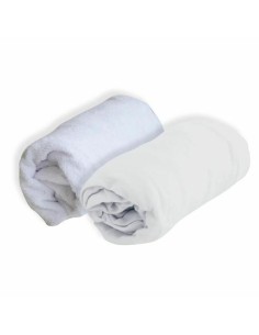 Fitted bottom sheet Domiva White 70 x 140 cm 2