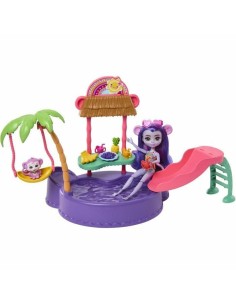 Set of Dolls Enchantimals PISCINE DES SINGES