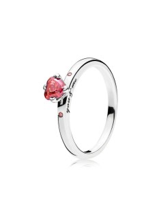 Ladies' Ring Pandora 196574CZRMX-50 10 Silver Pink