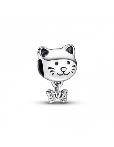 Woman's charm link Pandora PET CAT & BOW
