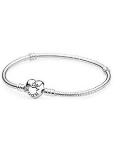 Ladies' Bracelet Pandora HEART CLASP SNAKE CHAIN BRACELET