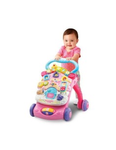 Tricycle Vtech Super Trotteur Parlant 2 En 1 Rose Pink 2