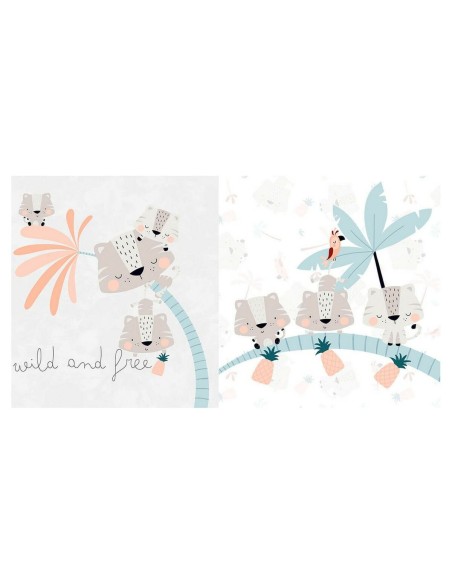 Cot protector Cool Kids Wild And Free (60 x 60 x 60 + 40 cm)