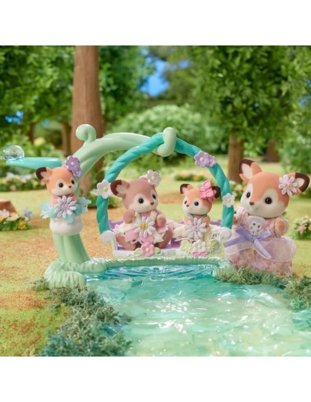 Jointed Figure Sylvanian Families Ciervo bebé y columpio animals