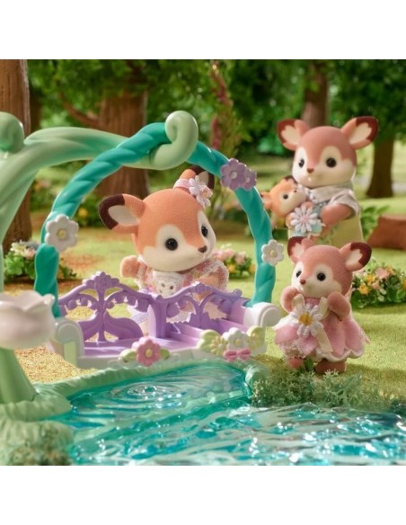 Jointed Figure Sylvanian Families Ciervo bebé y columpio animals