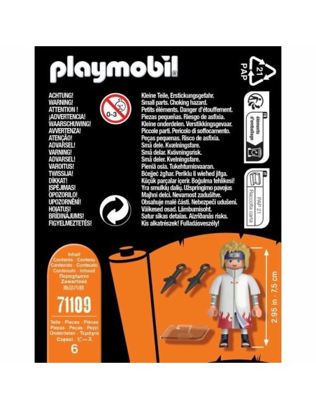 Action Figure Playmobil Minato 6 Pieces