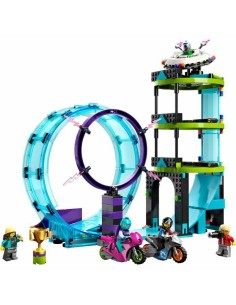 Construction set Lego City Stuntz 60361 The ultimate challenge for cascadon bikers 385 Pieces 2