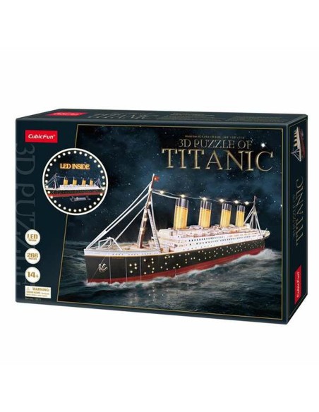 Child's Wooden Puzzle CubicFun Titanic 3D 266 Pieces