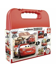 4-Puzzle Set Cars On the Road 73 Pieces 2