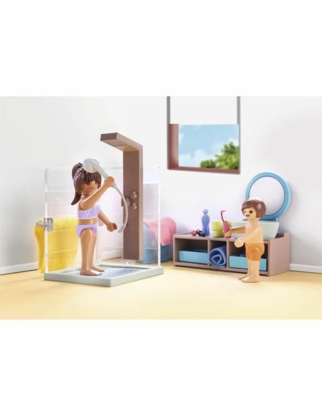 Playset Playmobil 71611 - Bathroom bathtub 55 Pieces