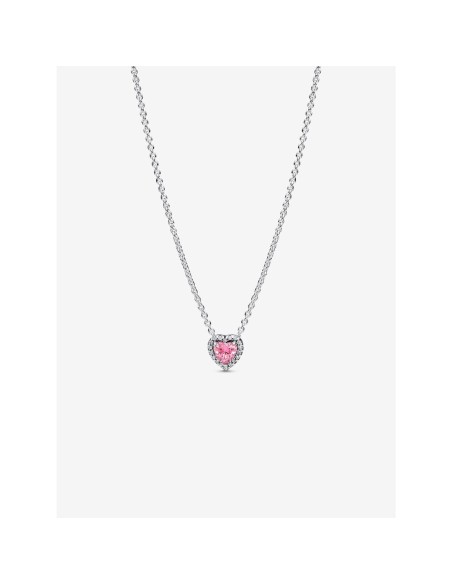 Ladies' Pendant Pandora 398425C02-45 Silver Pink