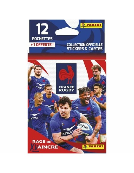 Pack of stickers Panini France Rugby 12 Envelopes