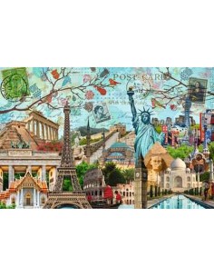 Puzzle Ravensburger 17118 Big Cities Collage 5000 Pieces 2