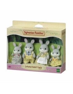 Set of Dolls Sylvanian Families Family Gray Rabbit