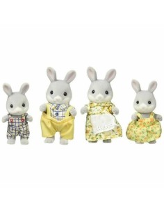 Set of Dolls Sylvanian Families Family Gray Rabbit 2