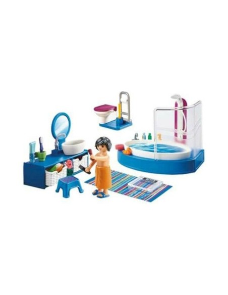 Playset Dollhouse Bathroom Playmobil 70211 Baths (51 pcs)