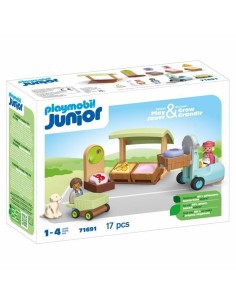 Playset Playmobil Junior 71691 - Organic fruit and vegetable stall 17 Pieces