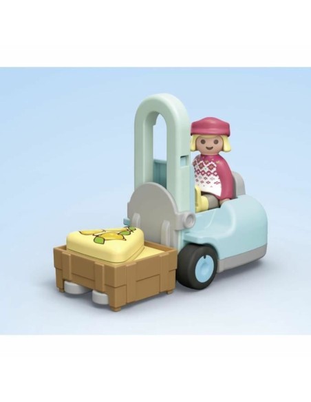 Playset Playmobil Junior 71691 - Organic fruit and vegetable stall 17 Pieces