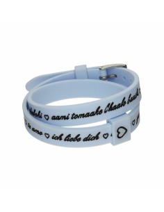 Ladies' Bracelet il mezzometro I LOVE YOU SILVER - BRACCIALE IN SILICONE/SILICONE BRACELET