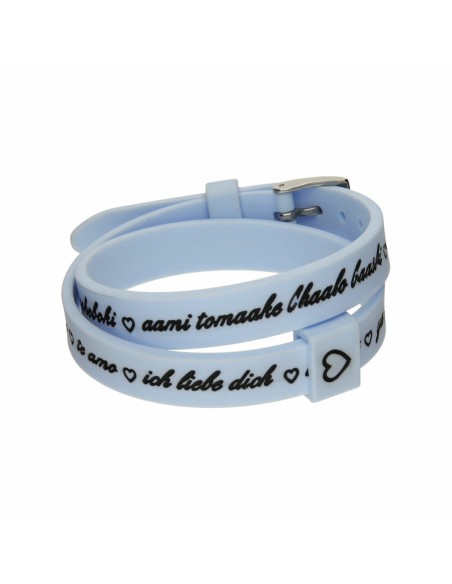 Ladies' Bracelet il mezzometro I LOVE YOU SILVER - BRACCIALE IN SILICONE/SILICONE BRACELET