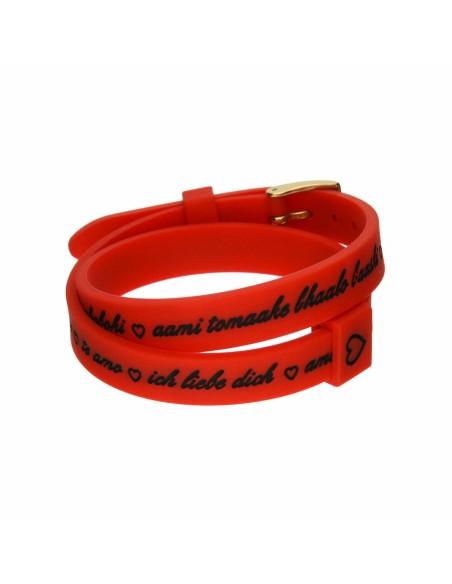 Ladies' Bracelet il mezzometro I LOVE YOU GOLD - BRACCIALE IN SILICONE/SILICONE BRACELET