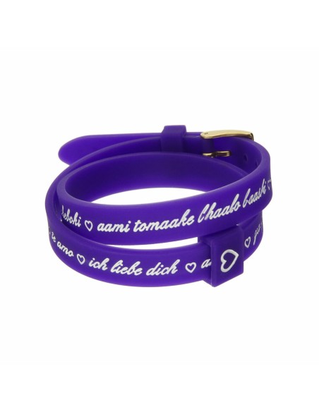 Ladies' Bracelet il mezzometro I LOVE YOU GOLD - BRACCIALE IN SILICONE/SILICONE BRACELET