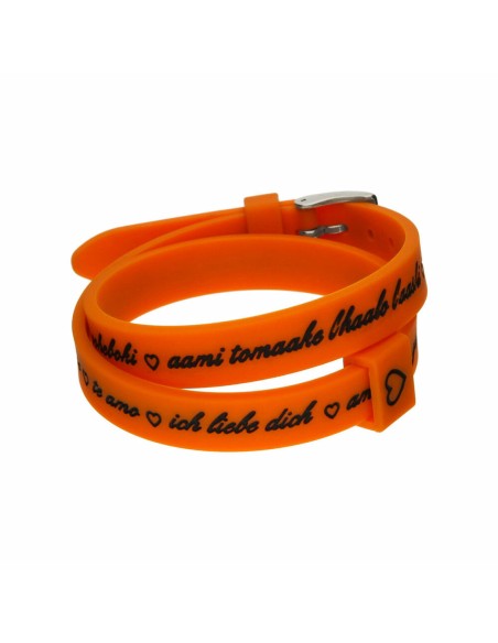 Ladies' Bracelet il mezzometro I LOVE YOU SILVER - SILICONE BRACELET