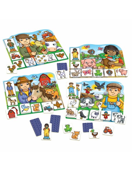 Educational Game Orchard Old Macdonald Lotto (FR)