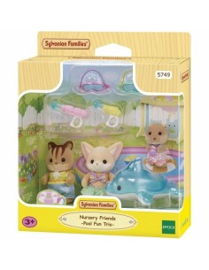 Dolls House Accessories Sylvanian Families 5749 Nursery Friends Pool Fun trio