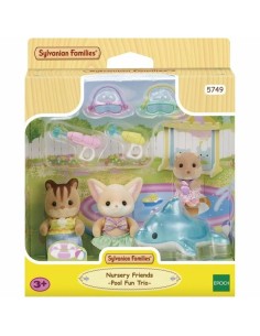 Dolls House Accessories Sylvanian Families 5749 Nursery Friends Pool Fun trio 2