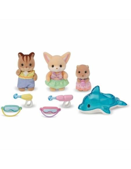 Dolls House Accessories Sylvanian Families 5749 Nursery Friends Pool Fun trio