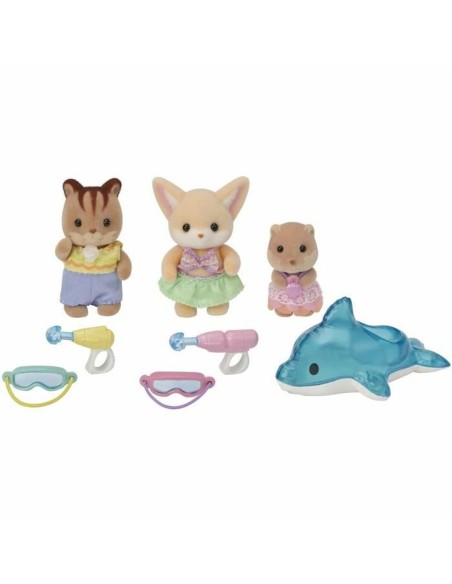 Dolls House Accessories Sylvanian Families 5749 Nursery Friends Pool Fun trio
