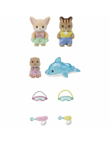 Dolls House Accessories Sylvanian Families 5749 Nursery Friends Pool Fun trio