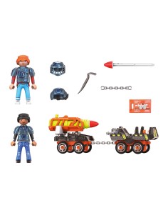 Playset Playmobil Dino Rise Dino Mine Rocket Trolley 70929 2