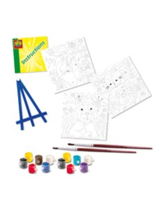 Drawing Set SES Creative Paint by number on canvas 2