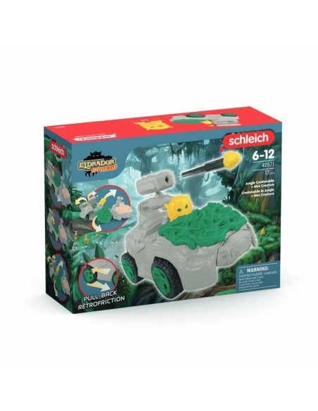 Playset Schleich Jungle Crashmobile with Mini Creature 17 Pieces