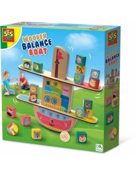 Educational Game SES Creative Wooden balance boat