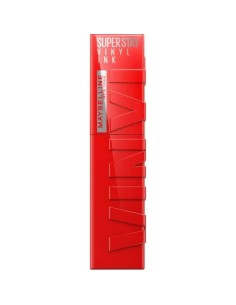 shimmer lipstick Maybelline Superstay Vinyl Link 25-red-hot 2