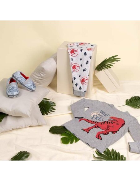 Children's Pyjama Jurassic Park Grey