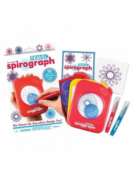 Drawing Set Spirograph Silverlit travel Multicolour 10 Pieces