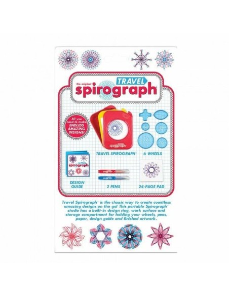 Drawing Set Spirograph Silverlit travel Multicolour 10 Pieces