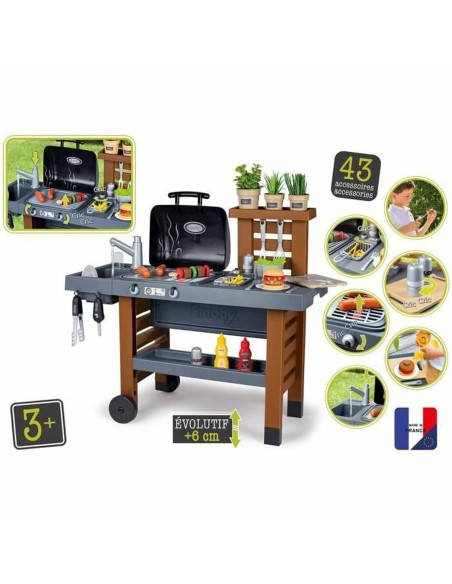 Toy kitchen Smoby Garden Kitchen Barbecue 43 Pieces