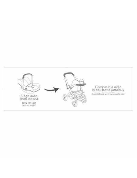 Doll Stroller Smoby Maxi-Cosi Twin 64 cm
