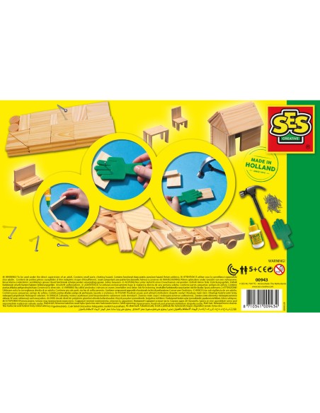 Playset SES Creative Joinery Workshop 57 Pieces