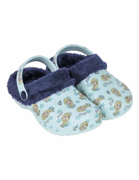 House Slippers Frozen Light Blue