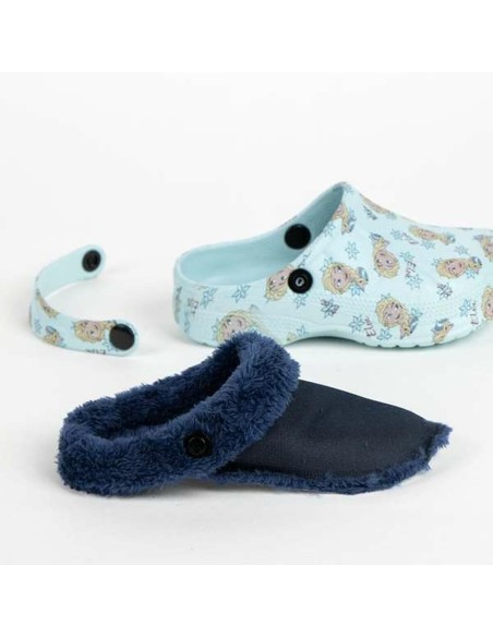 House Slippers Frozen Light Blue